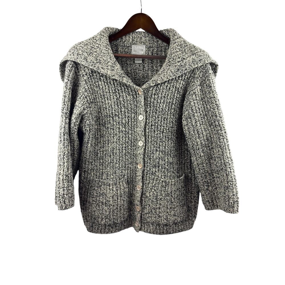 Women’s Cassini Large Gray Knit Cardigan